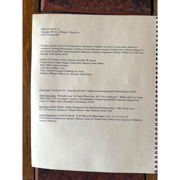 The Sacagawea Cookbook Signed Copy With Contemporary Recipes Everson Spiral - Picture 3 of 14